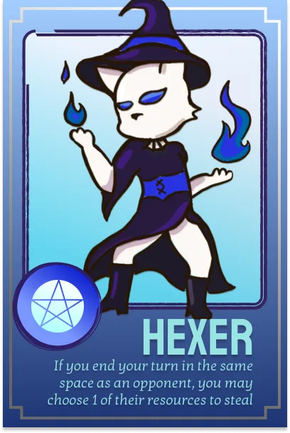Blue Hexer character card