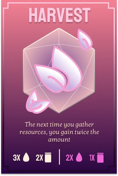 Harvest spell card